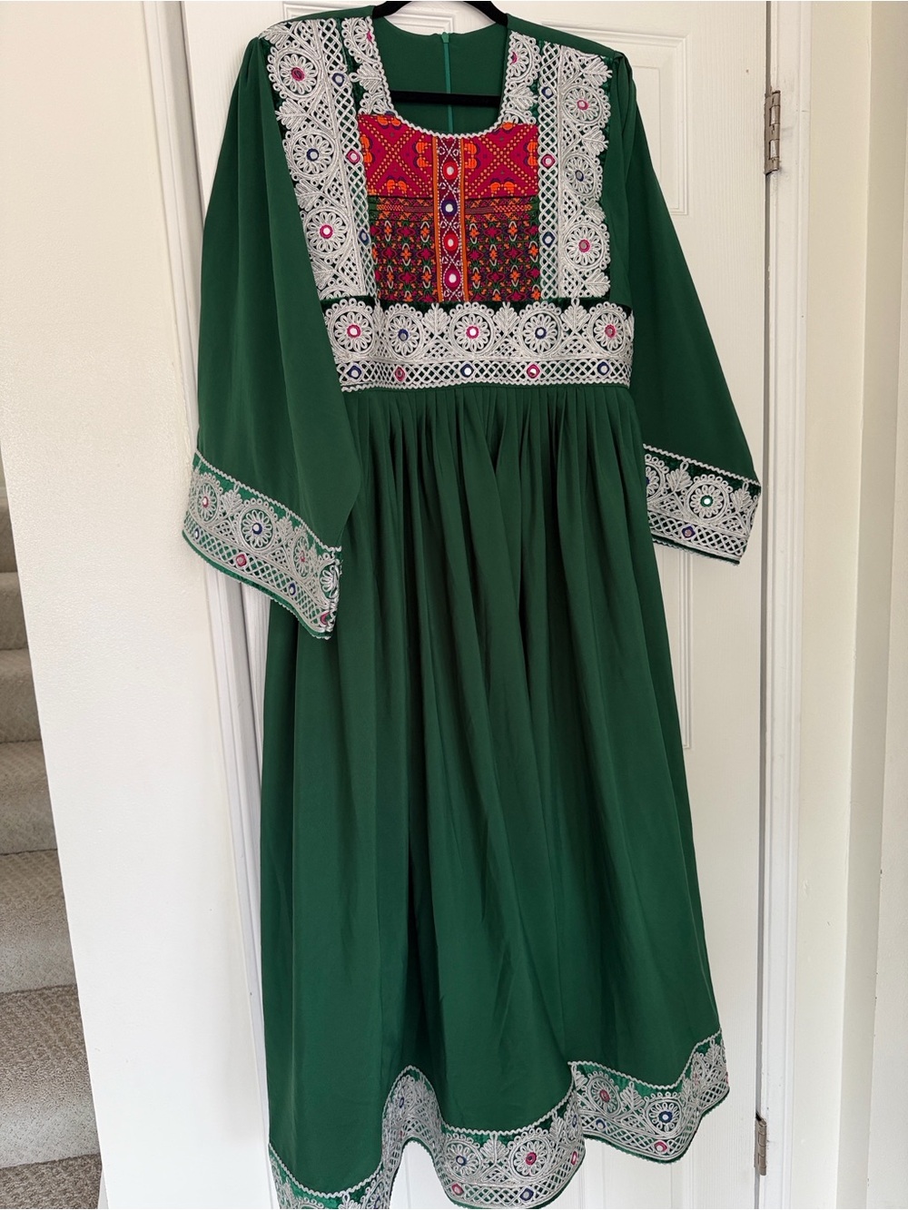 Green Afghan dress